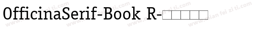 OfficinaSerif-Book R字体转换